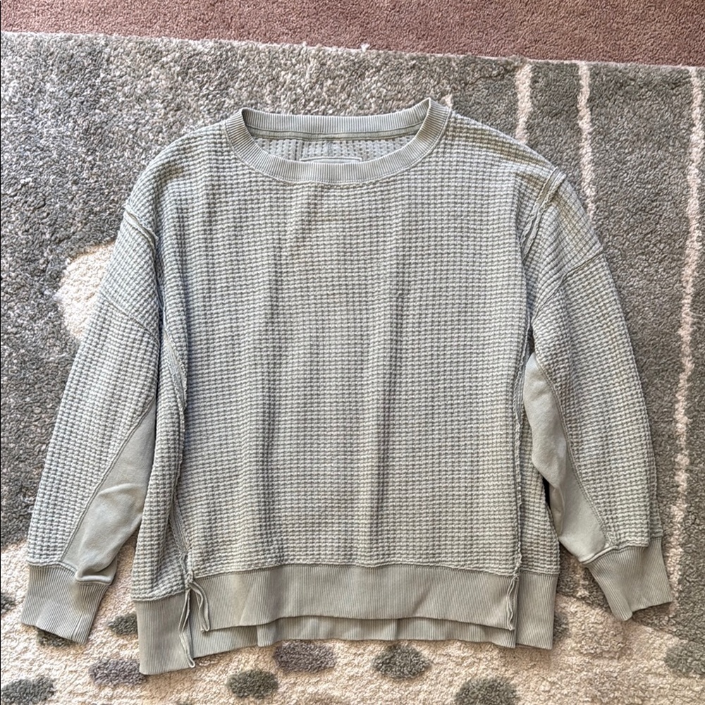 American Eagle Waffle Crewneck